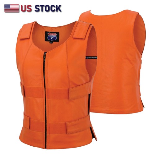 Gilet moto pelle stile - in,