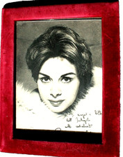 FOTO SANDRA MILO con DEDICA E AUTOGRAFO STAMPATO in CORNICE D'EPOCA