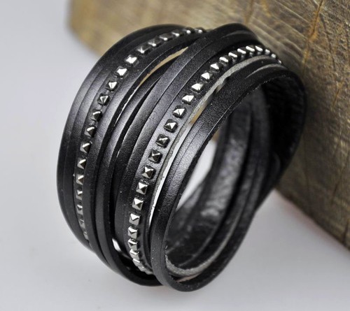 Bracciale pelle s393 fatto - pelle,