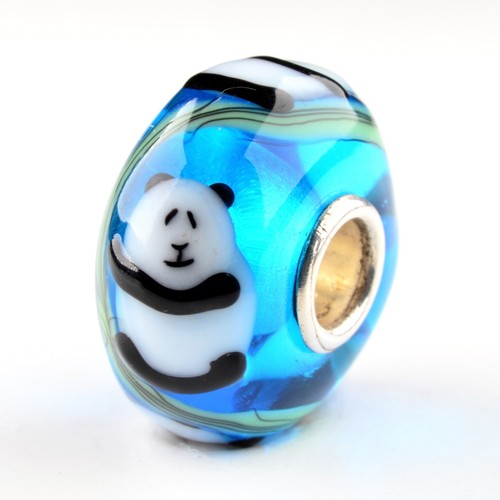 Trollbeads panda ooak pezzo - trollbeads,