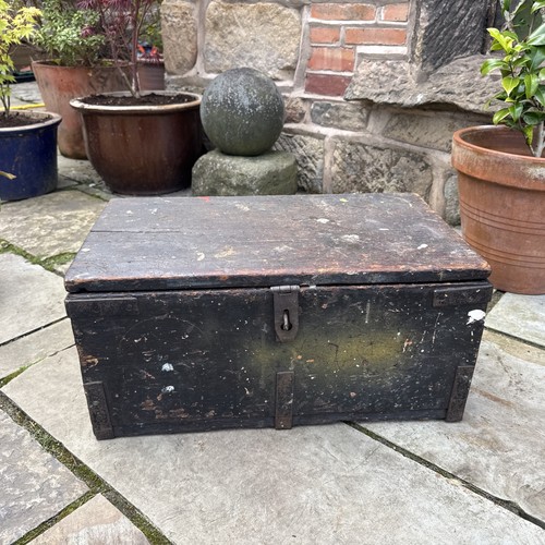 Wooden tool chest vintage - chest,