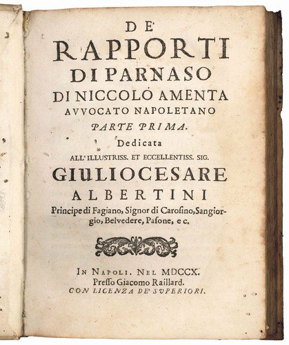 Rapporti parnaso - de, di