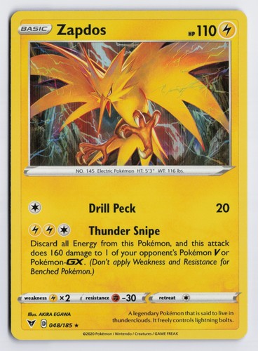 Zapdos swsh04 048 185 - zapdos,