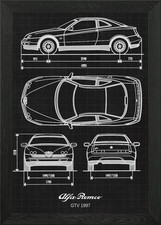 Alfa Romeo GTV 1997 Framed