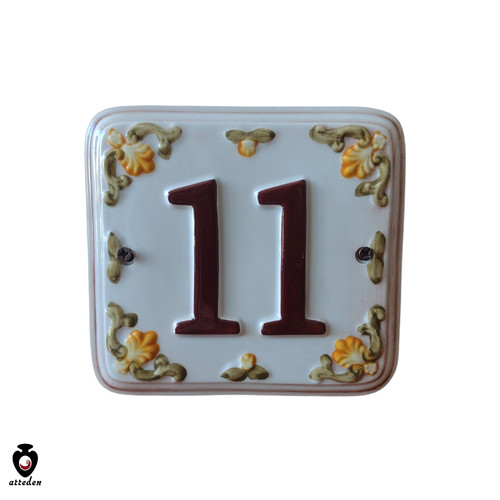 Numero civico ceramica - numero,