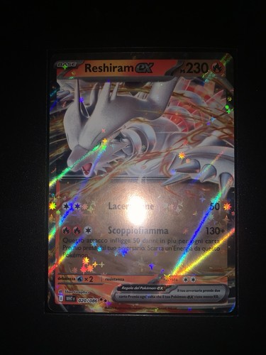 Fuoco bianco reshiram - bianco, ex