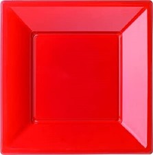 6 PIATTI QUADRI PLASTICA DURA