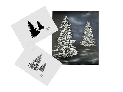353 stencil albero - as-353,