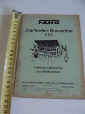 Manuale Fahr volta fieno rastrello macchine agricole 