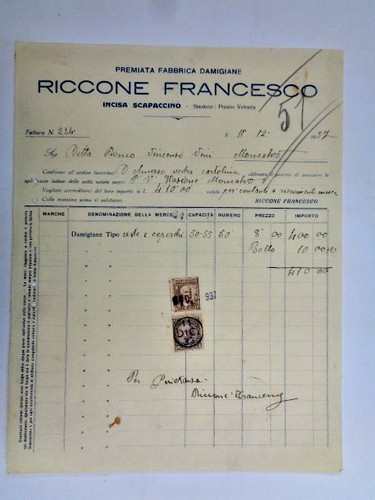 Riccone francesco damigiane - riccone,