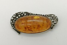 Natural Baltic Amber Brooch
