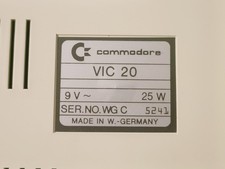 Commodore VIC20 WGC5241 + 16Kb