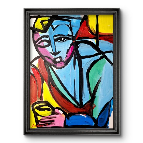 Quadro astratto espressionista