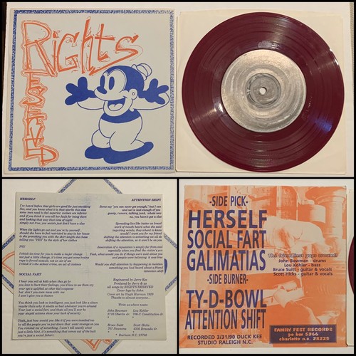 Rights reserved red - reserved, 7”