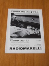 RADIOMARELLI STEREO JET 8 AUTO RADIO 1967 PUBBLICITA VECCHIA ANNI 60 AUTORADIO