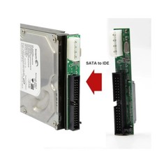 ADATTATORE 7+15 PIN  2.5 Sata FEMMINA A 3.5 IDE M 40 p convertitore hdd CD DVD /