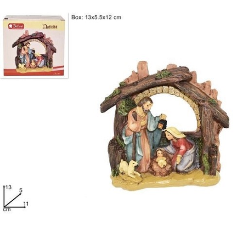 Presepe natività resina - presepe, in