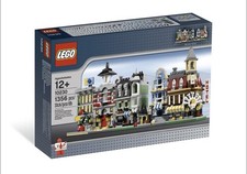 Nuovo Lego 10230 MINI MODULAR CITY angolo caffè verde droghiere emporio vigili del fuoco 