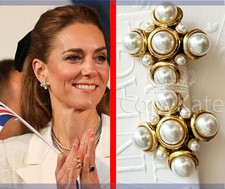 Orecchini clip croce marchesa