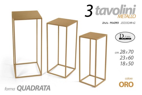Tavolini forma quadrata - tavolini,