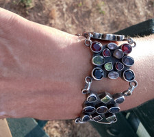 Bracciale Cocktail Pietre Dure Arg.925 Grande