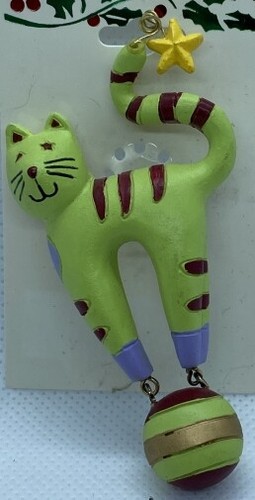 Gioielli gatto verde - su, palla