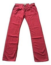 Armani Jeans Junior Pantaloni Casual Cotone Trousers Rosso Taglia 31 Pants 