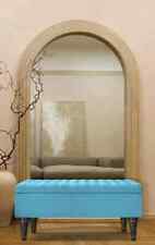 Aqua Lusso pannello profondo tavolo da caffè ottomano