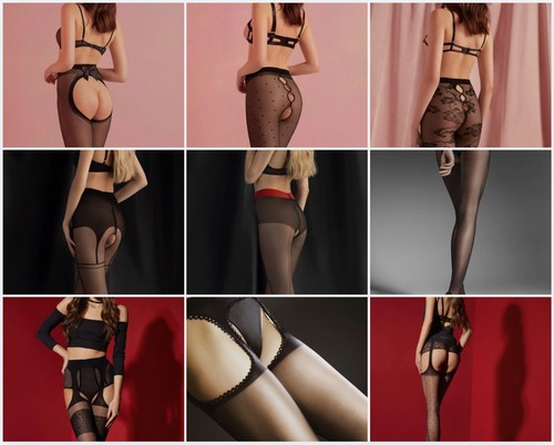Collant ouvert grande taille - collant,