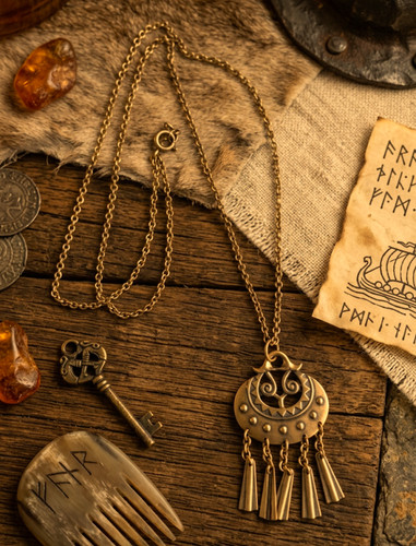 Collana ciondolo bronzo dea