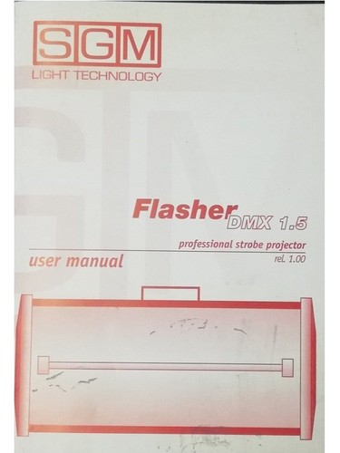 Sgm flasher dmx manuale in - sgm,