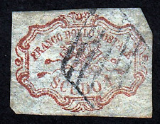 Francobollo ASI - Stato Pontificio 1 scudo rosa-carminio - Sassone 11 € 7.500