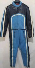 Tuta moto vintage separabile Josef Wormland in pelle  anni ’70/’80 made germany