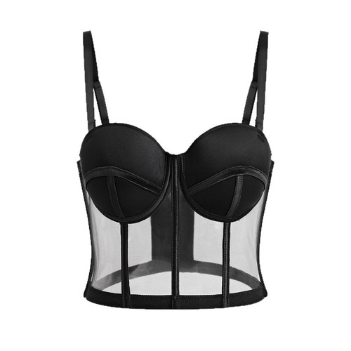 Donna rete trasparente top - donna,