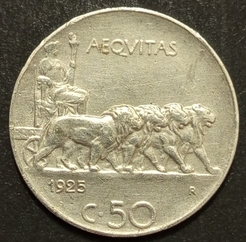 Centesimi lire leoni 1925 - centesimi,