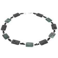 Collana In Rubino-Zoisite &