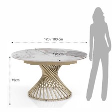 Tavolo quadrato allungabile design vintage industriale moderno shabby chic