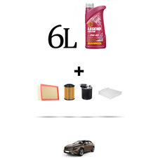 HOFFCAR Kit tagliando 4 FILTRI