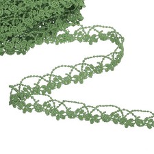 Nastro orlo pizzo verde 0,8" x