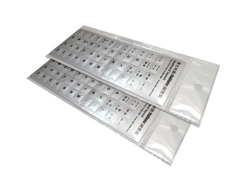 Kit adesivi tastiera silver - adesivi,