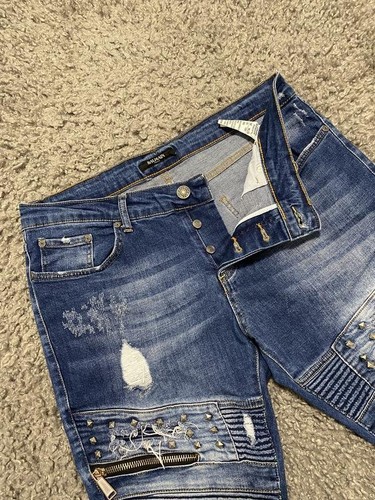 Jeans uomo balmain blu navy - uomo,