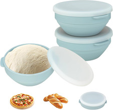 Set Di 2 Contenitore per Lievitazione Pizza Coperchio, 16.7 * 16.7 * 7Cm Cassett