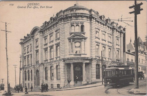 Cartolina central post office - central,