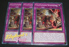 Yugioh - 3 X Valutazione Spadanima COMUNE - BODE-IT072 1° Edizione