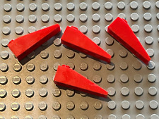 4 x LEGO Red Slope Brick ref