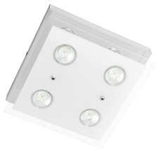 Lampadario da soffitto con 4 faretti led 25 x 25 x 7 Cm elegante moderno