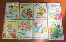 FIABARCOBALENO MALIPIERO -SERIE DI 8 FIABE VINTAGE-DEL 1983 DA MAGAZZINO