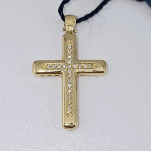 Ciondolo croce con diamanti - ciondolo,
