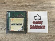 Metal Gear Solid Nintendo Game