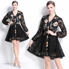 Vestito Abito Donna Corto Boho